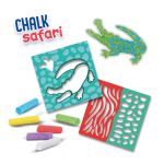 SES Creative Цветни тебешири със шаблони, Сафари - Image 4