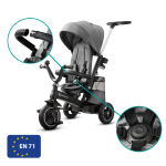 Триколка KinderKraft Easytwist, сива - Image 2