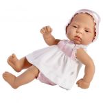 Кукла Asi Dolls - Бебе Лучия с бяла рокличка