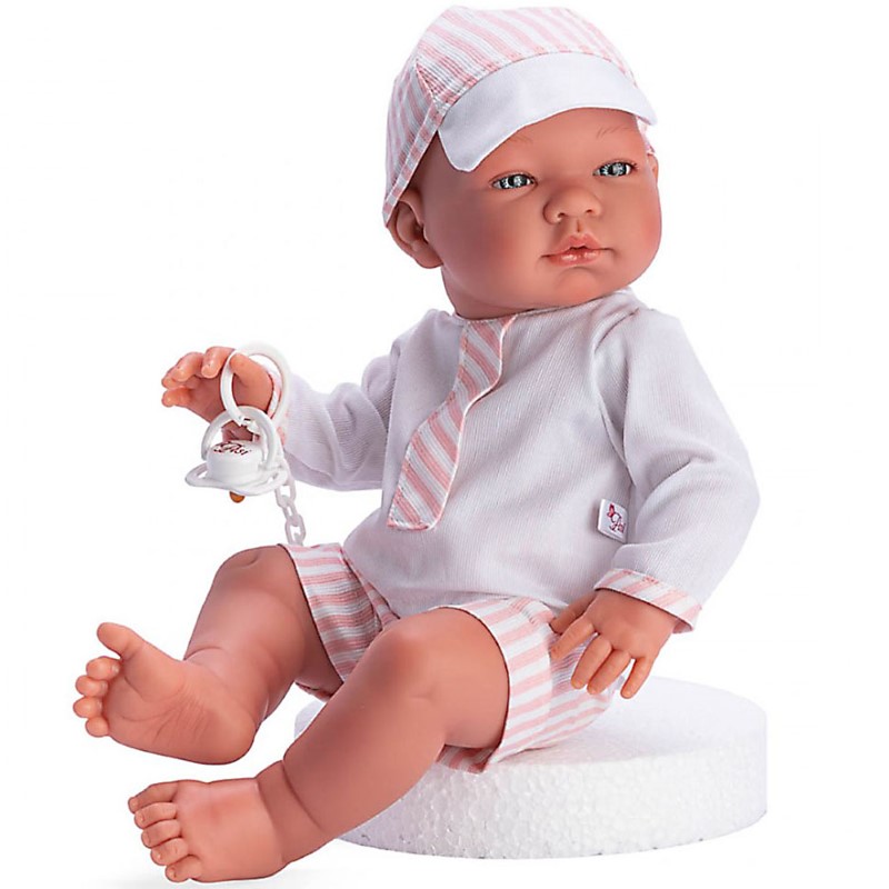 0366401-asi-kukla-bebe-pablo-43-sm Кукла Asi Dolls - Бебе Пабло с летни дрехи и биберон