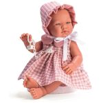Кукла Asi Dolls - Бебе Мария с розова рокля и биберон