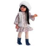 Кукла Asi Dolls - Сабрина с цветна рокля, шапка и елек