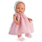 Кукла Asi Dolls - Бебе Алекс с розова рокля и биберон