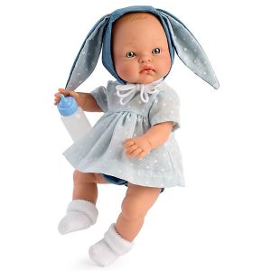 Кукла Asi Dolls - Бебе Алекс с шапка зайче и биберон
