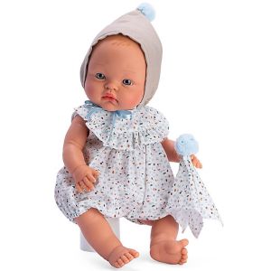 Кукла Asi Dolls - Бебе Алекс с цветно боди и шапка