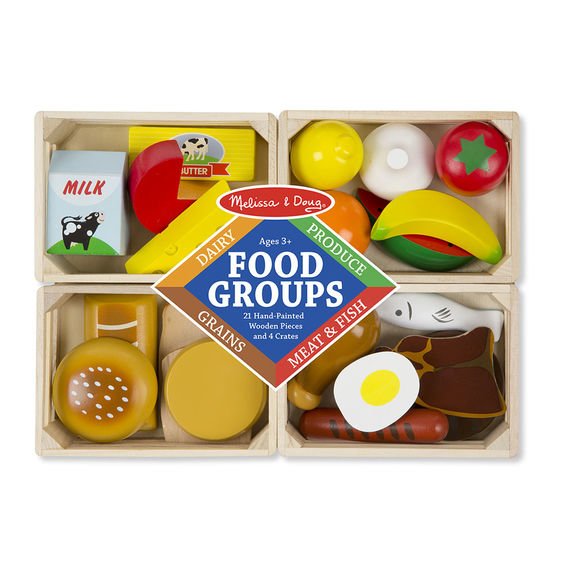 10271-3 Melissa & Doug Дървена комплект с храни - Image 1