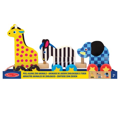 10289 Melissa & Doug Дървени животни с въженце - Image 1