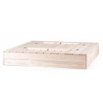 Woody Детски пясъчник с дървени капаци и две пейки - Image 3