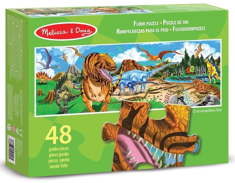 10442-puzel-za-pod-s-dinozavri-48-chasti-melissa-and-doug Melissa & Doug Пъзел за под Динозаври, 48 части - Image 1