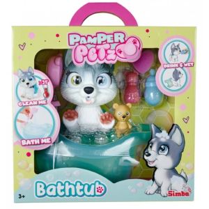 Simba Куче Хъски с вана и памперс, Pamper Petz