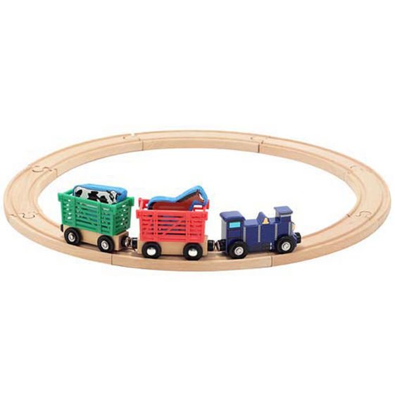 10644-4 Melissa & Doug Дървено влакче с животни - Image 1