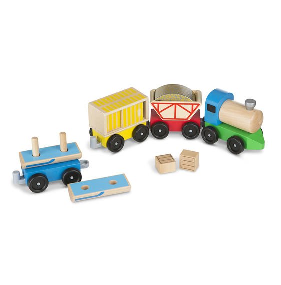 10705 Melissa & Doug Дървено товарно влакче - Image 1