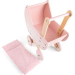 Дървена розова количка със завивка за кукли, New Classic Toys - Image 5