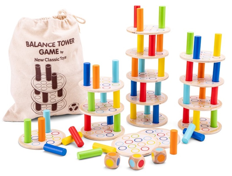 10809-igra-za-balans-s-tzvetni-konusi-new-classic-toys Игра за баланс с цветни конуси