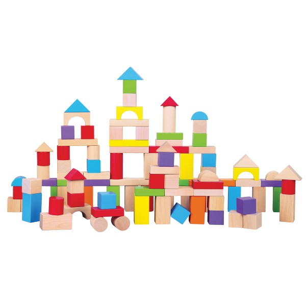 10812 Конструктор с цветни блокчета, 100 бр. New Classic Toys 8