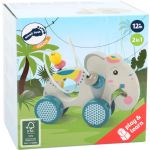 Small Foot Дървено слонче с въже за дърпане - Image 2