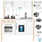 Детска дървена кухня със светлина и аксесоари Kruzzel