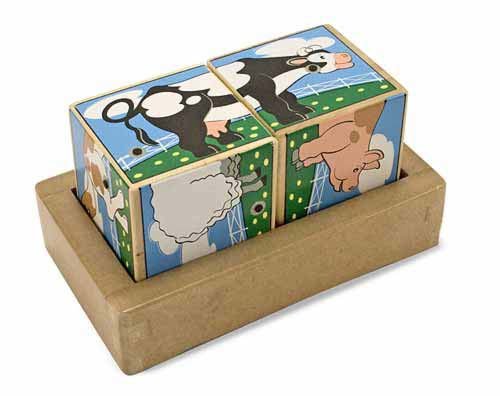 11196-1 Melissa & Doug Детски музикални кубчета с животни - Image 1