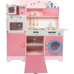 Small Foot Дървена кухня за готвене с аксесоари, розова - Image 3