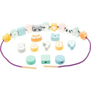 Small Foot Дървени числа и животни за нанизване