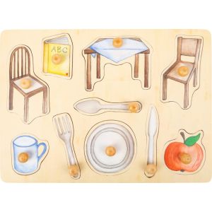 Small Foot Дървен пъзел, Предметите в кухнята