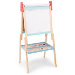 Дървена двустранна дъска за писане, синя, New Classic Toys - Image 2