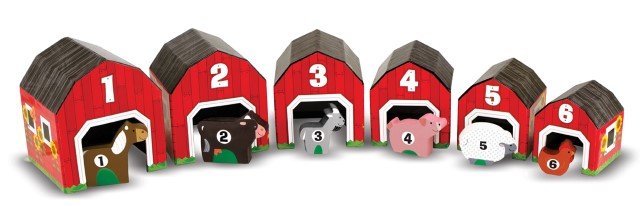 12434 Melissa & Doug Къщички с дървени животни - Image 1