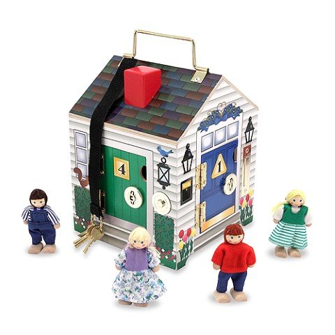12505-2 Melissa & Doug Дървена къщичка с кукли - Image 1