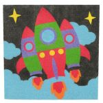 Andreu Toys Комплект за рисуване с цветен пясък, Космос - Image 4