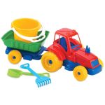 Dede Трактор с ремарке и комплект за пясък