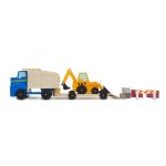 Melissa & Doug Дървен камион с влекач и багер - Image 3