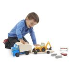 Melissa & Doug Дървен камион с влекач и багер - Image 2