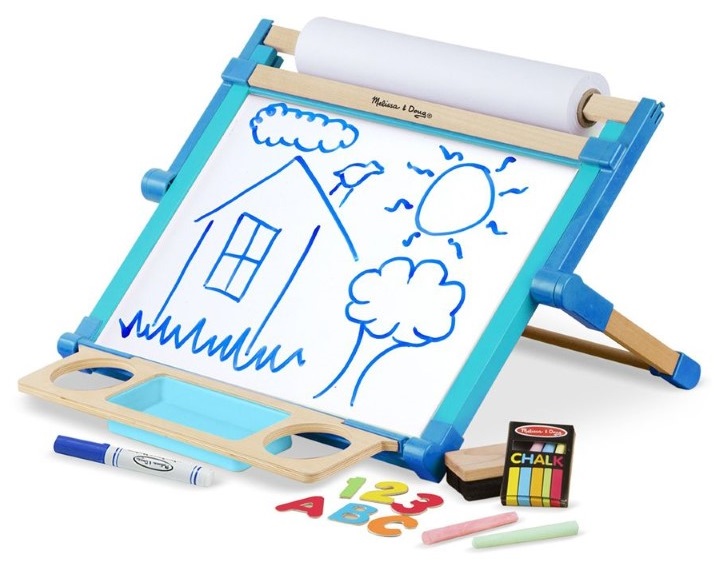 12790-dvustranna-dyska-za-risuvane-s-aksesoari-melissa-and-doug Melissa & Doug Двустранна дъска за рисуване с аксесоари - Image 1