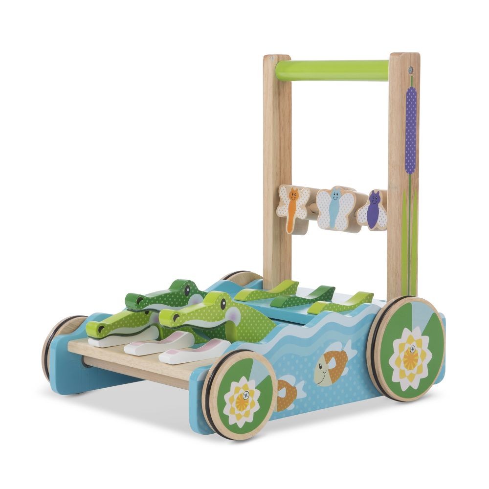 13129-4-dyrvena-kolichka-prohodilka-aligator-melissa Melissa & Doug Дървена количка/проходилка, Алигатор - Image 1