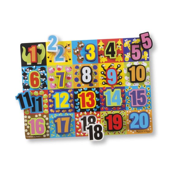 13832 Melissa & Doug Дървен пъзел с числа - Image 1