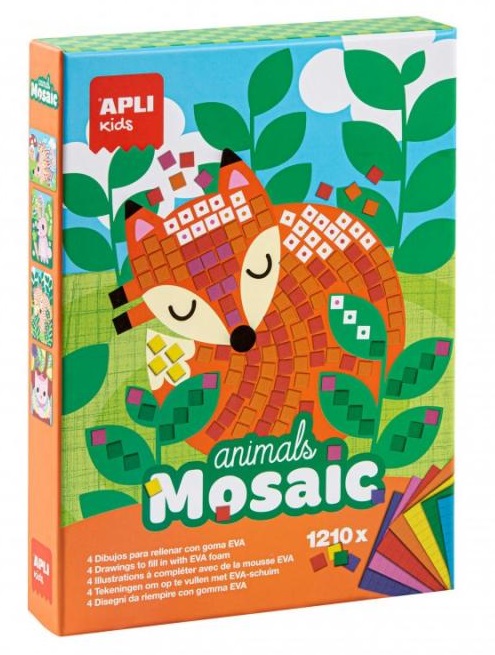 14289-apli-kids-detska-mozayka-s-zhivotni APLI Kids Детска мозайка с EVA пяна, Животни