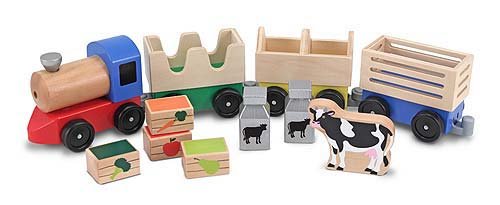 14545-2 Melissa & Doug Дървено влакче Ферма - Image 1