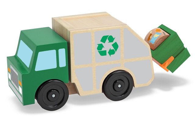 14549-2 Melissa & Doug Дървен боклукчийски камион - Image 1