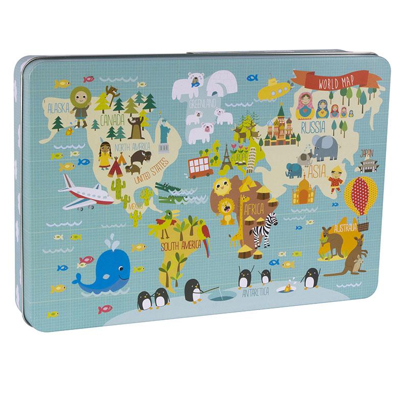 14550-apli-kids-pazel-kartata-na-sveta APLI Kids Детски пъзел - Карта на света - Image 1