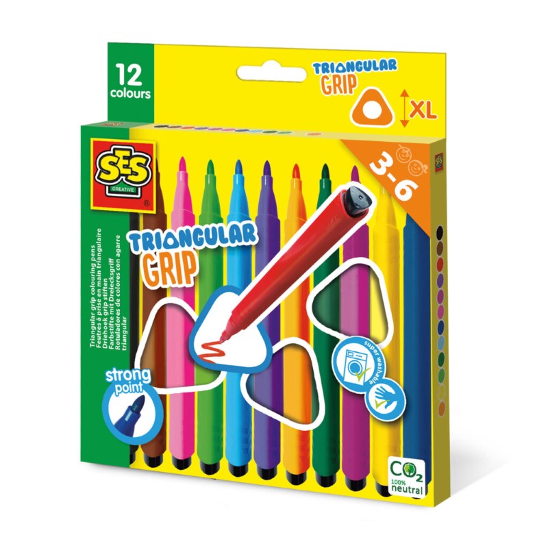14696-komplekt-tsvetni-fulmasteri-ses-1 Комплект многоцветни флумастери - SES Creative - Image 1