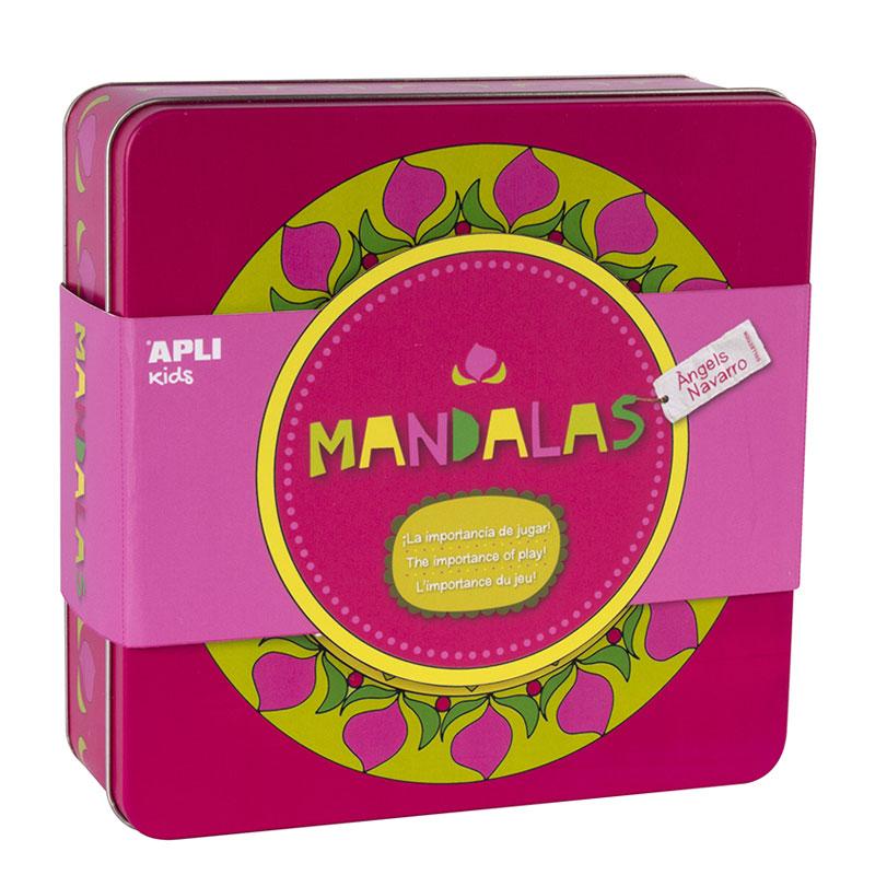 14846-1 APLI Kids Мандали за оцветяване в метална кутия