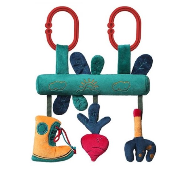 1492-plushena-igrachka-za-kolichka-fermer-babyone-1 BabyOno Бебешка играчка за количка, Фермер - Image 1