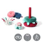 BabyOno Мека бебешка играчка, Кула, розова - Image 3