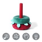 BabyOno Мека бебешка играчка, Кула, розова - Image 4