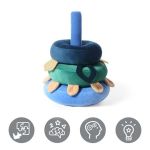 BabyOno Мека бебешка играчка, Кула, синя - Image 4