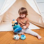 BabyOno Мека бебешка играчка, Кула, синя - Image 9
