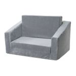 Детски разтегателен диван Bono, сив, Ginger Home - Image 2