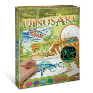 DinosArt Картини с акварелни бои, Динозаври