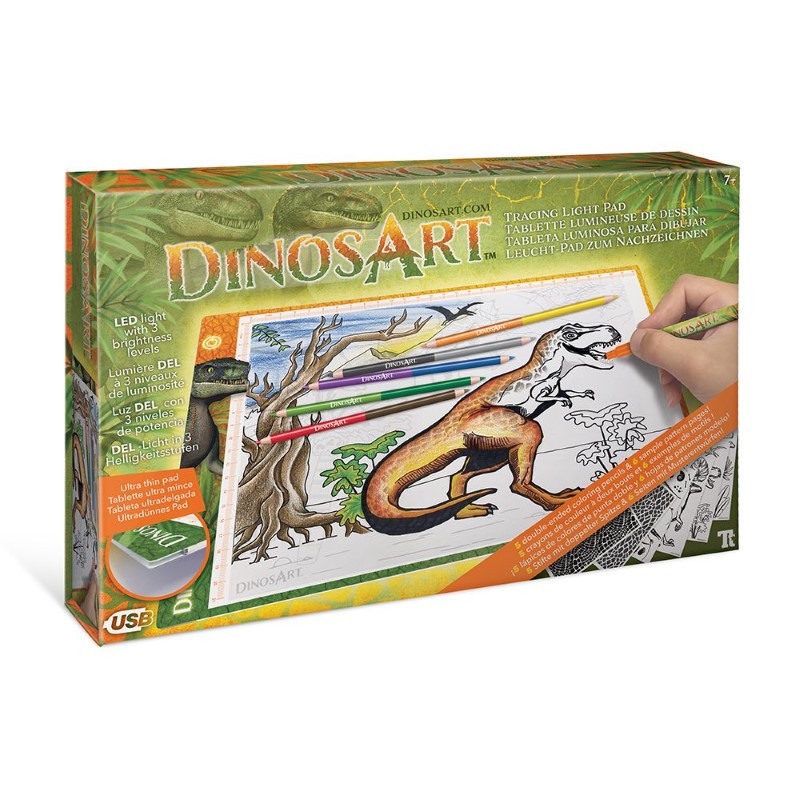 15151-dinosart-sveteshta-podlozhka-za-risuvene-i-proektorane DinosArt Светеща подложка за рисуване и проектиране