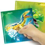 DinosArt Книжка рисувай по номера със стикери, Динозаври - Image 3
